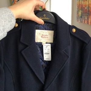 Brooks Brothers brand new 100% wool coat
